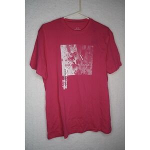 Armani Exchange Men's NYC Print Logo Regular Fit T-Shirt Pink sz M  Casual NWT!!